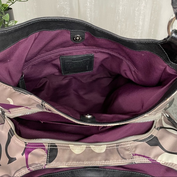 COACH SOHO OPTIC PRINT LARGE SIGNATURE LOGO HOBO F19444 SV/MULTICOLOR MSRP $398 - Picture 3 of 14